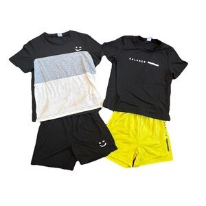SHEIN Boys Outfits Lot Of 4 Size 4T Matching Outfits Shorts T-shirts